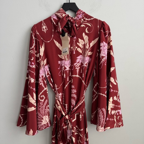 NEW Johanna Ortiz Hanging Plants Silk Tunic Dress - Size 4 - Picture 11 of 15